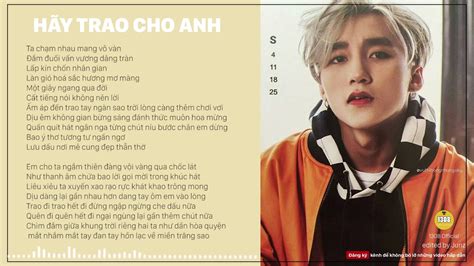 trao cho anh lyrics